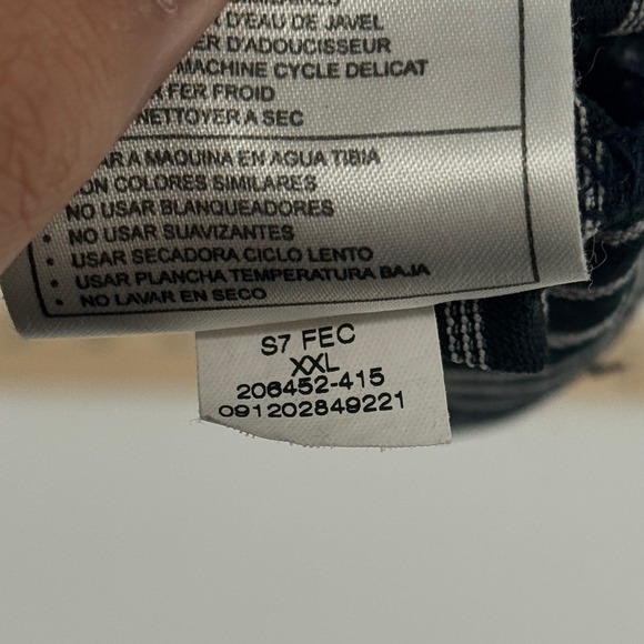 Nike Golf Men XXL Black White Striped Short Sleeve Polo Shirt Casual Lightweight - Picture 6 of 7